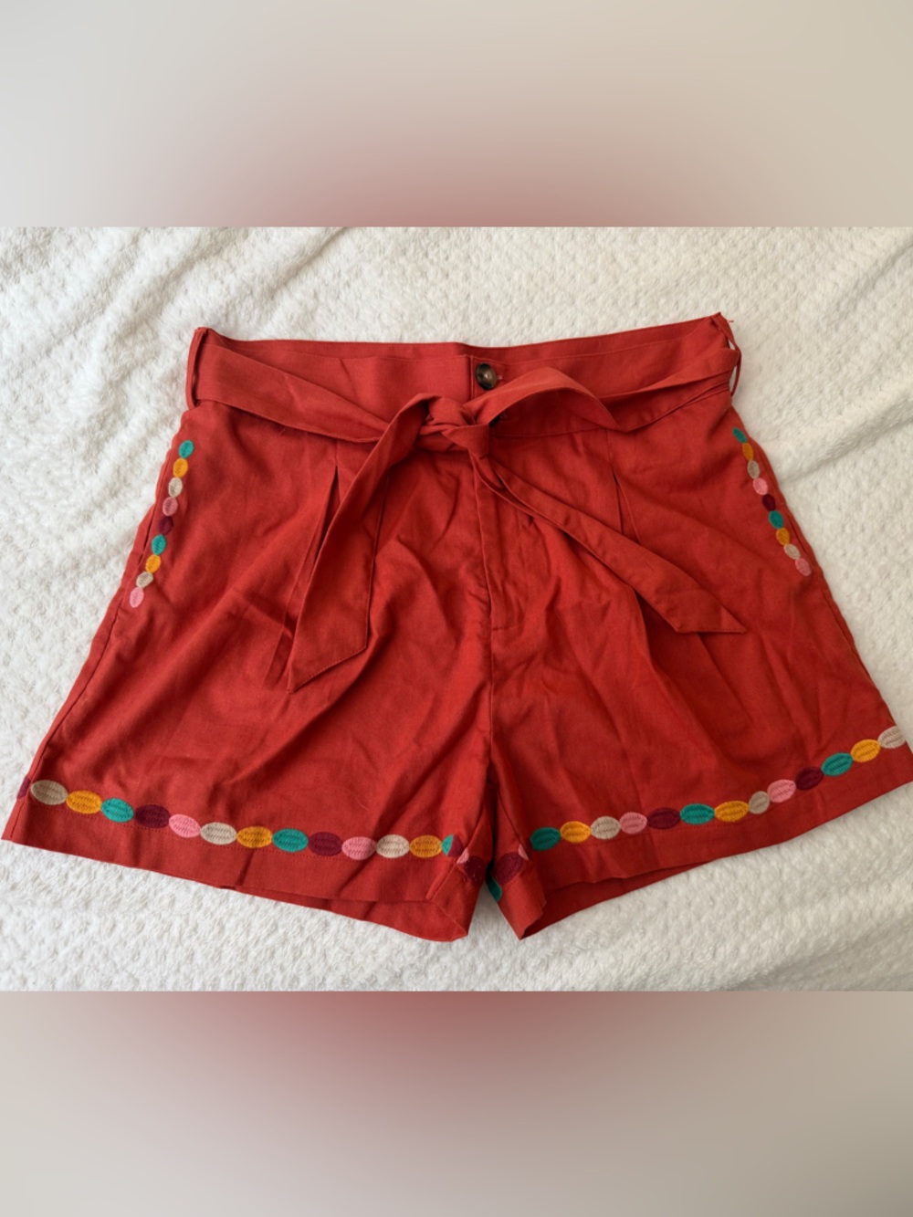 THML terracotta shorts size XL (12-14)